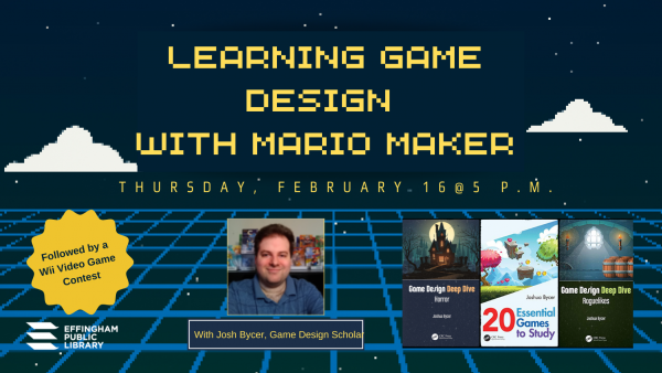 Image for event: Learning Game Design with Mario Maker 2 &amp; Video Game Contest