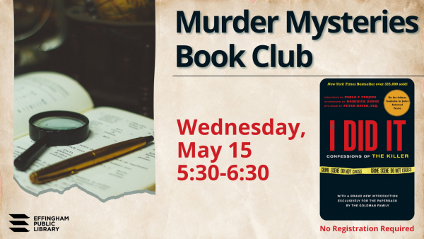 Image for event: Murders and Mysteries Book Club 